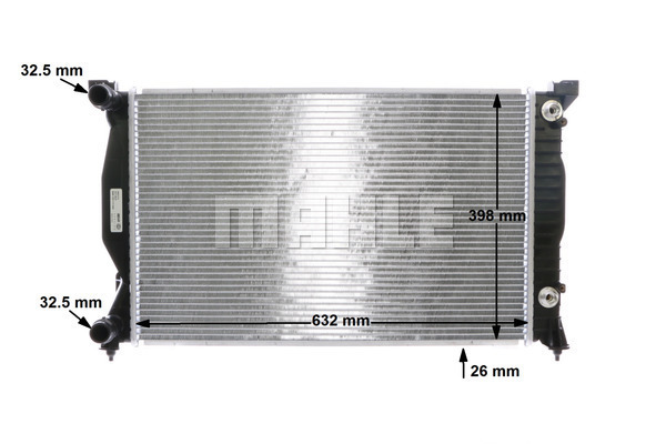 Audi A4 2000-2008 Arası 2.0 FSI, 1.8 T, 2.0, 1.8 T quattro, 1.9 TDI, 1.6 Mahle Marka Su Radyatörü - Görsel 7
