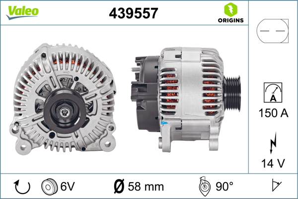 Audi A4 2002-2009 Arası 2.7 TDI, 3.0 TDI quattro, 2.7 TDi Valeo Marka Alternatör