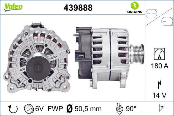 Audi A4 2007-2016 Arası 2.0 TDI, 2.0 TDI quattro Valeo Marka Alternatör