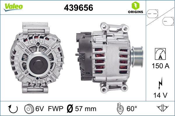 Audi A6 2004-2011 Arası 2.0 TFSI Valeo Marka Alternatör