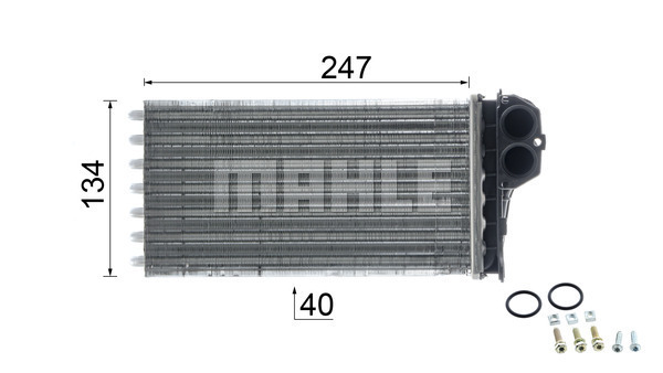 Citroen Xsara 1999-2012 Arası 1.6, 1.8 16V, 2.0 HDi Behr Marka Kalorifer Radyatörü - Görsel 7