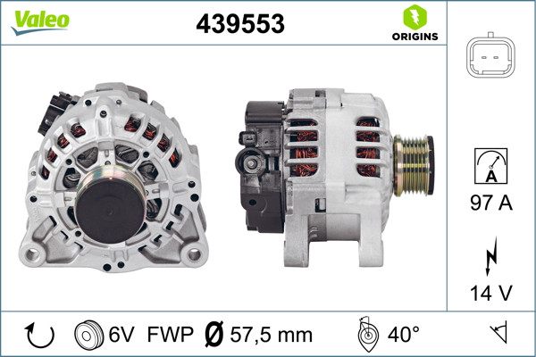 Fiat Ducato 1994-2006 Arası 1.9 TD Combinato, 1.9 TD CAT, 1.9 TD Panorama/Combinato, 1.9 TD, 2.0 JTD Valeo Marka Alternatör