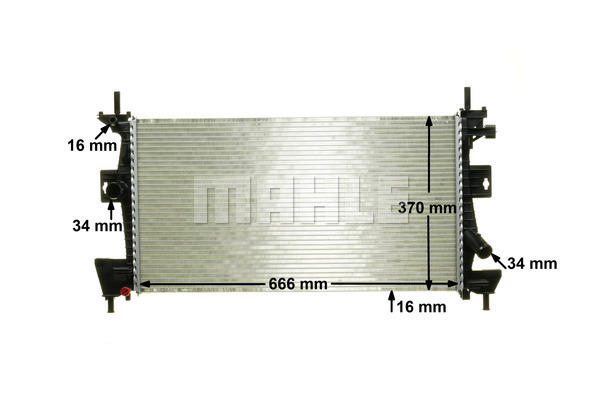 Ford C-Max 2010-2019 Arası 1.6 Ti, 1.6 Flexifuel Mahle Marka Su Radyatörü - Görsel 6