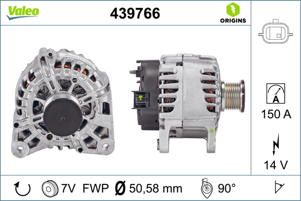 Opel Movano 2010-2014 Arası 2.3 CDTI FWD Valeo Marka Alternatör