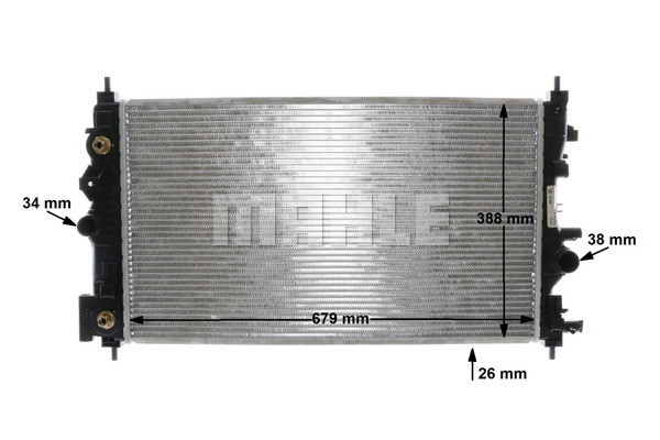 Opel Zafira 2011-2015 Arası 1.4 Mahle Marka Su Radyatörü - Görsel 8