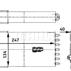Peugeot 206 1998-2012 Arası 2.0 S16, 1.4 i, 1.9 D, 1.1 i, 1.4 HDi Mahle Marka Kalorifer Radyatörü