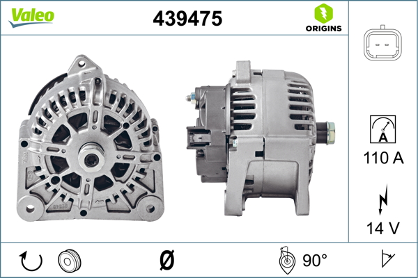 Renault Scenic 2003-2010 Arası 1.6 Hi-Flex Valeo Marka Alternatör