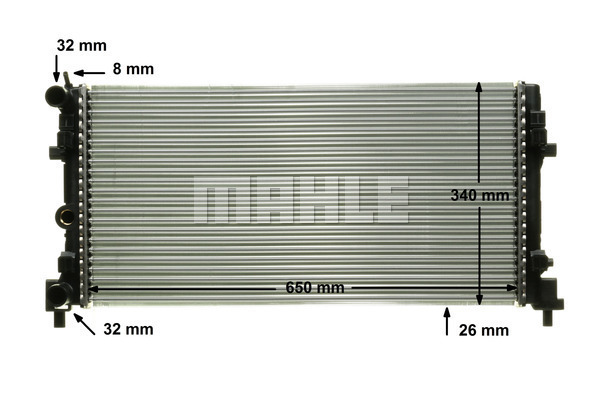Skoda Fabia 2006-2014 Arası 1.2 12V Mahle Marka Su Radyatörü - Görsel 6