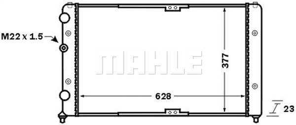 Volkswagen Caddy 1995-2004 Arası 60 1.4, 1.9 SDI Mahle Marka Su Radyatörü - Görsel 5