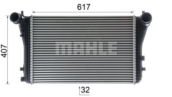 Volkswagen Passat 2005-2015 Arası 2.0 TDI, 2.0 TDI 4motion, 1.6 TDI, 1.4 TSI EcoFuel, 1.8 TSI Mahle Marka Turbo Radyatörü - Görsel 7