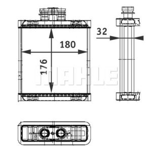 Volkswagen Polo 2009-2013 Arası 1.6 BiFuel Behr Marka Kalorifer Radyatörü