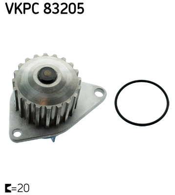 Citroen Ax 1986-1998 Arası 14 D, 11, 1.3 Sport, 14, 10 E, 10 SKF Marka Devirdaim Su Pompası - Görsel 2
