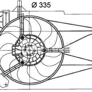 Fiat Albea 1996-2016 Arası 1.4 Behr Marka Radyatör Fan ve Motoru