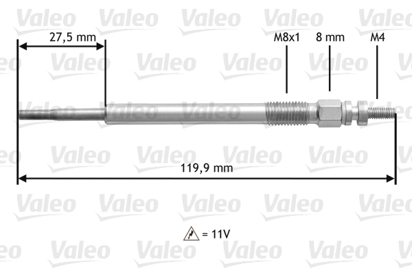 Ford Fusion 2002-2012 Arası 1.4 TDCi Valeo Marka Kızdırma Bujisi