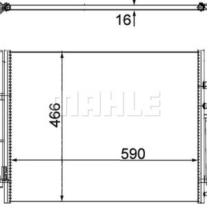 Ford Mondeo 2007-2015 Arası 2.0 TDCi, 2.0 LPG, 2.0 EcoBoost, 1.6 TDCi, 1.6 EcoBoost, 1.6 Ti Behr Marka Klima Radyatörü