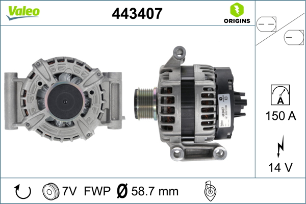 Ford Transit 2006-2014 Arası 2.2 TDCi RWD, 2.2 TDCi 4x4 Valeo Marka Alternatör