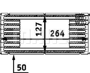 Opel Combo 2001-2011 Arası 1.7 DI 16V, 1.7 DTI 16V Behr Marka Turbo Radyatörü