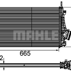 Opel Insignia 2008-2017 Arası 2.0 Turbo E85, 2.0 Biturbo CDTI, 2.0 Turbo 4x4, 2.0 E85 Turbo, 2.0 Biturbo CDTI 4x4 Behr Marka Turbo Radyatörü