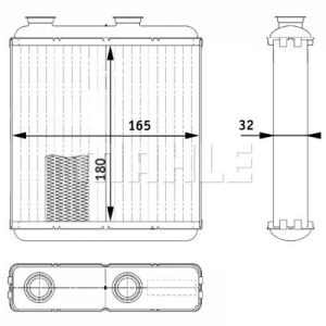 Opel Meriva 2003-2010 Arası 1.7 CDTI, 1.6 16V, 1.6, 1.7 DTI, 1.3 CDTI, 1.4 16V Twinport, 1.4 16V Twinport LPG, 1.8 Behr Marka Kalorifer Radyatörü