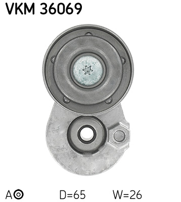 Opel Vivaro 2001-2005 Arası 1.9 Di SKF Marka Vantilatör Kayış Gergi Rulmanı - Görsel 2