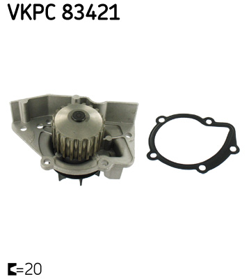 Peugeot 306 1993-2003 Arası 1.9 D, 1.9 SRDT, 1.9 DT, 1.9 SLD SKF Marka Devirdaim Su Pompası - Görsel 2