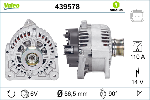 Renault Laguna 2001-2007 Arası 1.6 16V Valeo Marka Alternatör