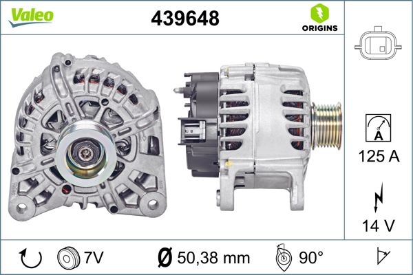 Renault Megane 2008-2014 Arası 2.0 TCe, 1.9 dCi, 2.0 R.S. Valeo Marka Alternatör