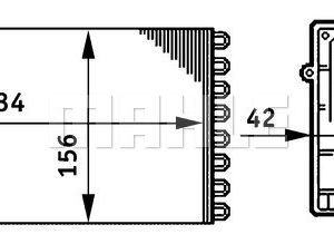 Volkswagen Golf 1997-2008 Arası 1.9 TDI Behr Marka Kalorifer Radyatörü
