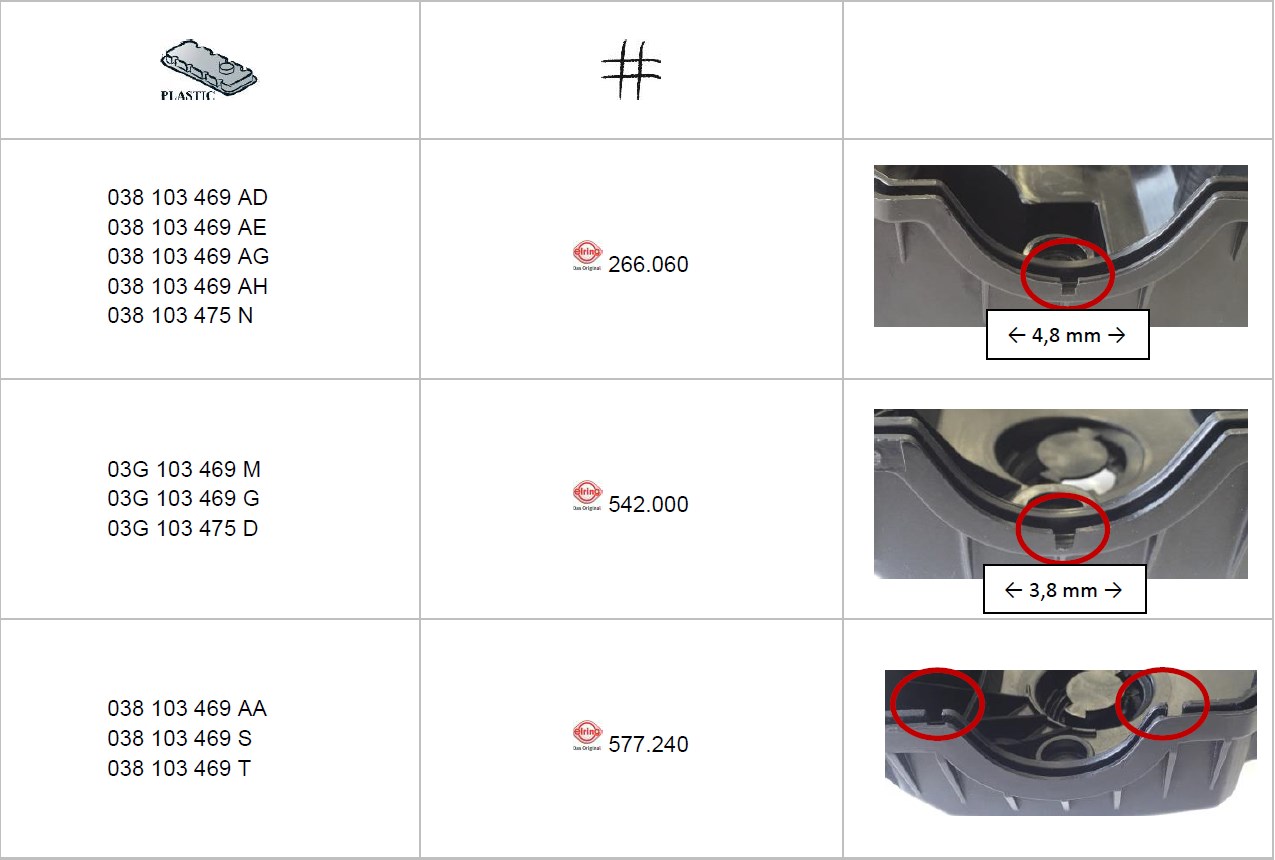 Volkswagen Passat 1996-2005 Arası 1.9 TDI Elring Marka Üst Kapak Contası - Görsel 4