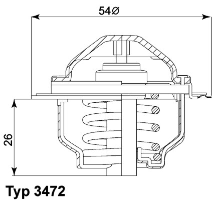 Volkswagen Touran 2003-2010 Arası 2.0 TDI, 2.0 TDI 16V BorgWarner (Wahler) Marka Termostat - Görsel 3